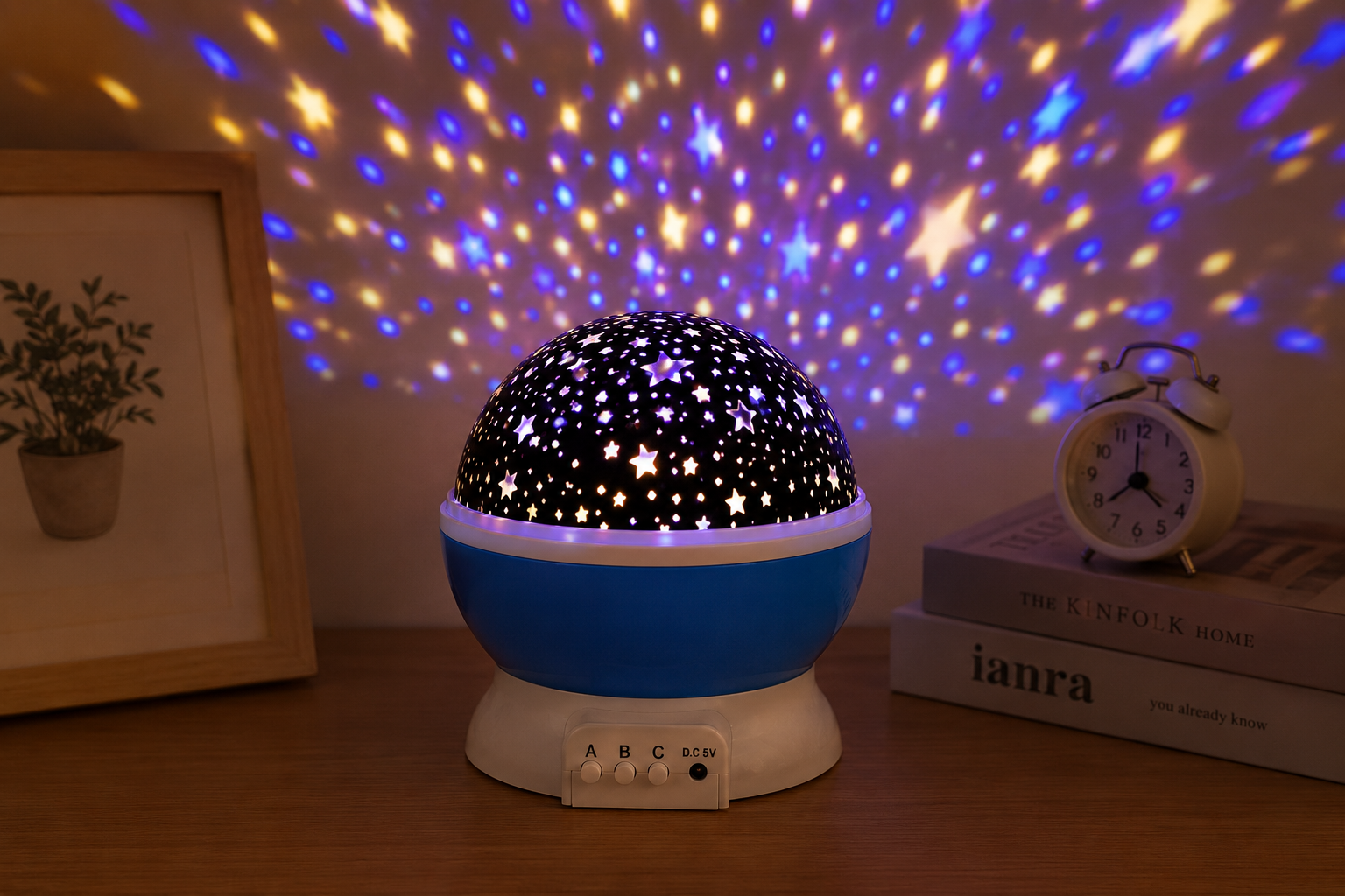 DreamGlow Rotating Projector Lamp